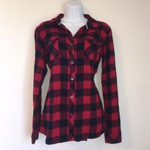 🌟Red Plaid Flannel🌟